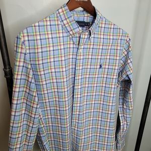 Polo plaid button-down size L